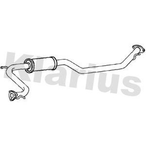 Klarius centre exhaust pipe - centre,