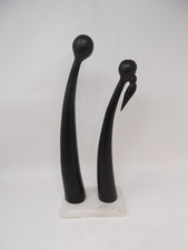 Unusual Sculpture Modern Abstract Art Couple on Marble Base 38 cm, 2.5Kg   #W5
