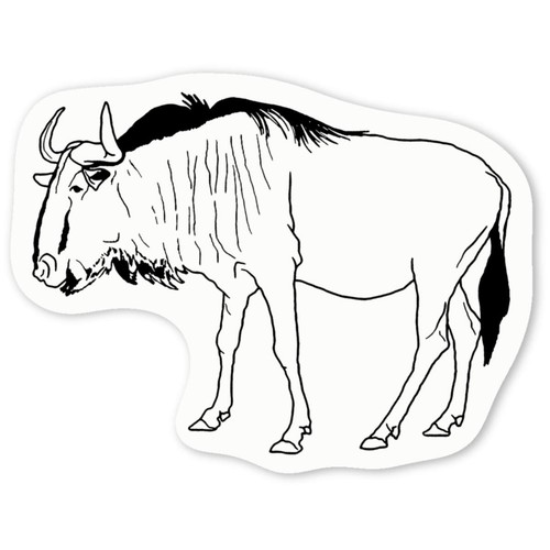 Wildebeest decal stickers - 'wildebeest',
