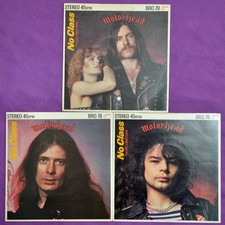 Motörhead NO CLASS 3x7" Singles UK 1979 Bronze BRO 78 LEMMY/PHIL TAYLOR/EDDIE