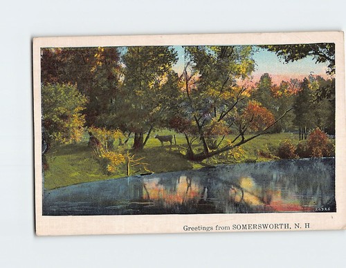 Postcard lake nature scenery - postcard, lake/