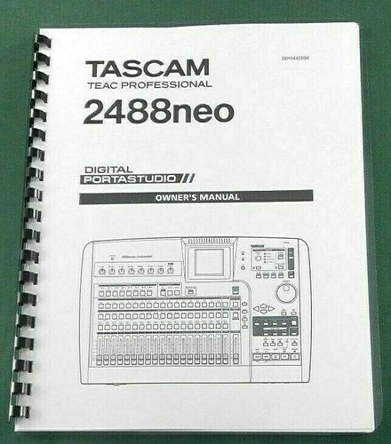 Tascam 2488neo owner manual - owner's,