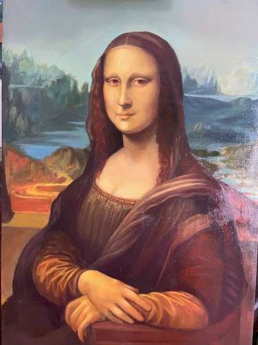 Pintura oleo monalisa x - oleo, 53