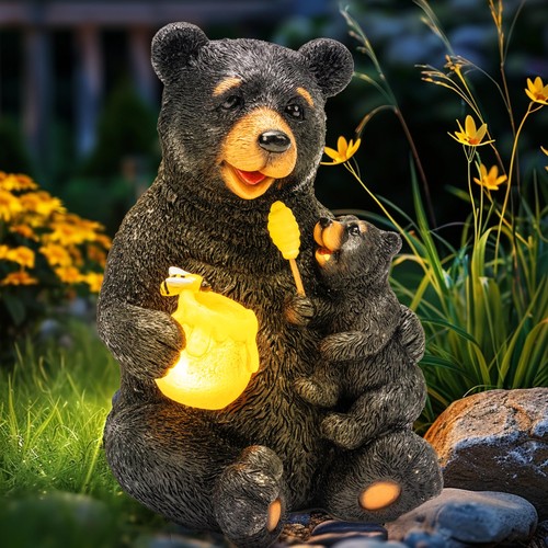 Solar garden statues - garden,