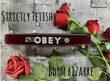 Bondage Collar Burgundy