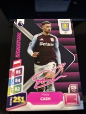 MATCH ATTAX 2025 MATTY CASH ASTON VILLA SIGNED.