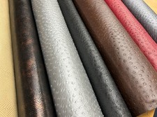 Ostrich Snakeskin FAUX LEATHER fabric 140 cms wide craft upholstery material