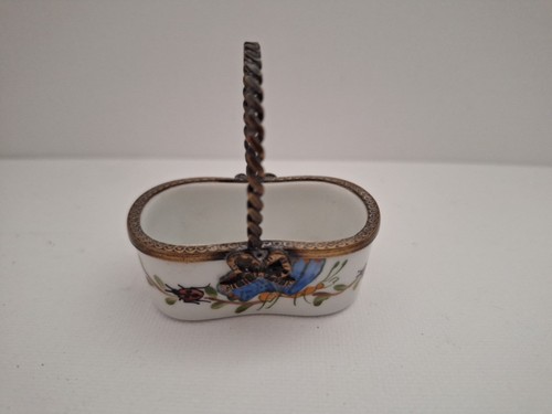 Limoges miniature basket - limoges,