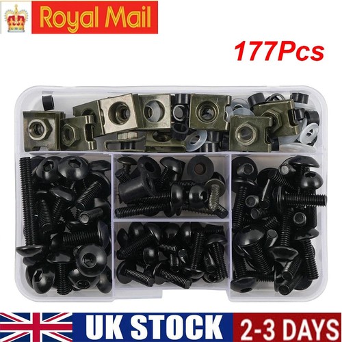 Black fairing bolts screws kit - fairing,