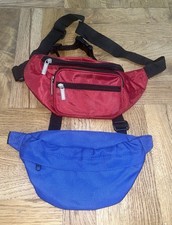 Vintage style bum bags - bum, red
