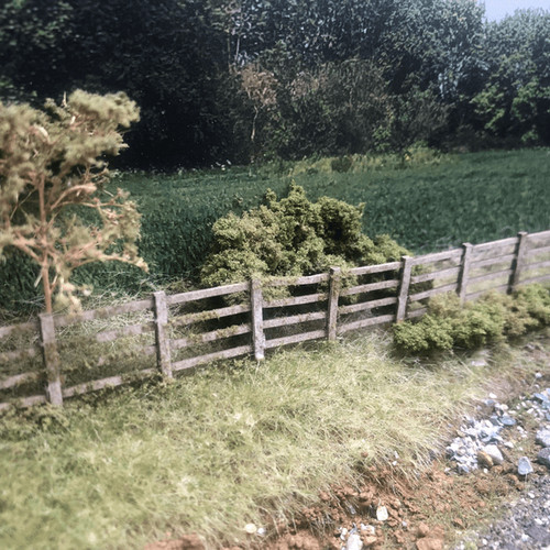 Laser cut lineside fencing - fencing, &