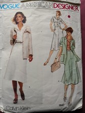 VOGUE AMERICAN DESIGNER PATTERN for OUTFIT  by CALVIN KLEIN