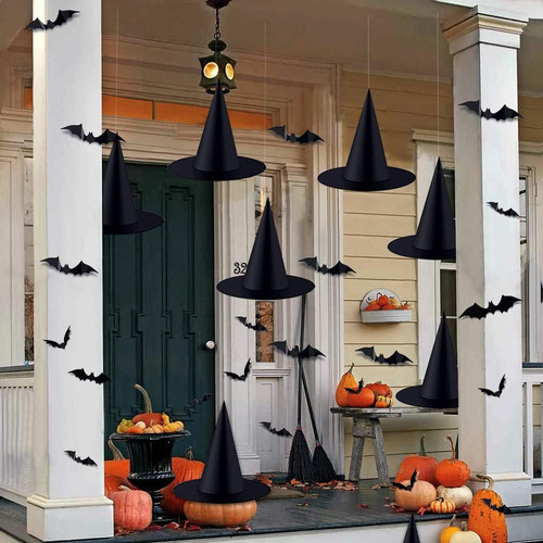 12pcs halloween black hanging - 12pcs,