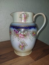 ANTIQUE W & R CARLTON WARE HAND PAINTED FLORAL JUG
