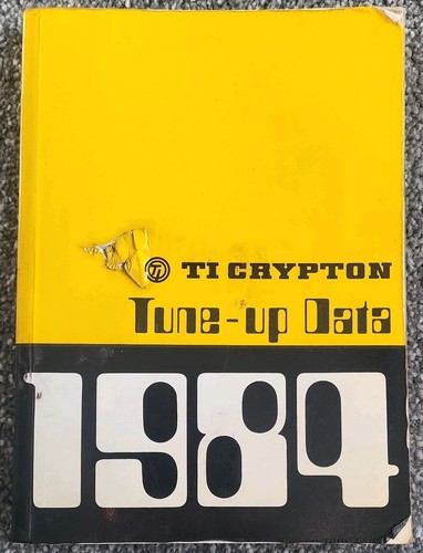Crypton tune data 1984 - crypton, tune-up