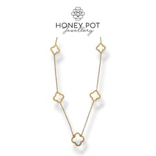 Quatrefoil Necklace - 18k Gold