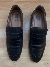 Dune London SAMUEL Penny Loafer Black Leather UK10