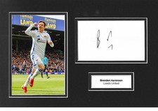 Brenden Aaronson Signed 12x8 Photo Display Leeds United Autograph COA