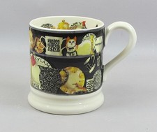 Emma Bridgewater  1/2 Pint Mug Stoneware Black Dresser England