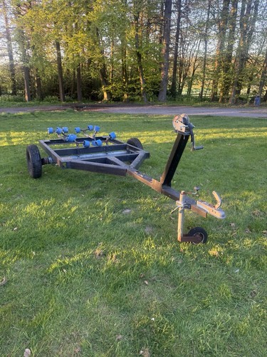 Boat trailer with - boat, winch