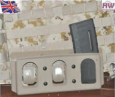 molle hard holster 6094 vest inner for 3 pmag m series magazine tan sand de qd