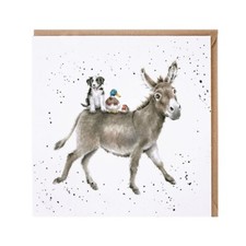 Donkey Ride Blank Birthday Greeting Card – The Country Set by Wrendale Designs