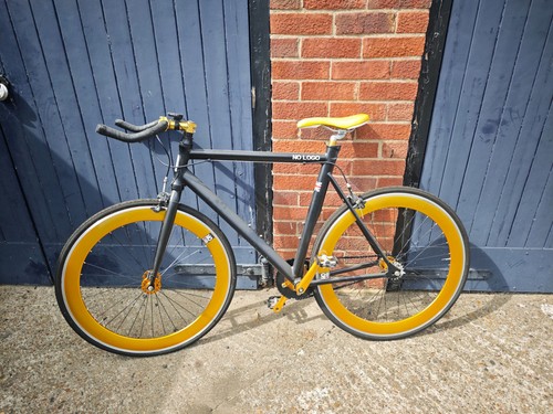 Logo fixie bike black gold - logo,