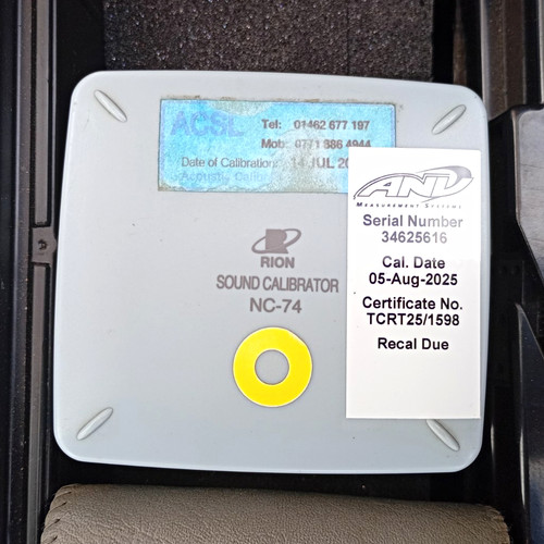 Rion sound calibrator - rion, nc-74
