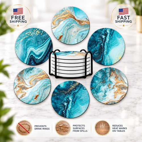 Coasters for drinks round - coasters, drinks,