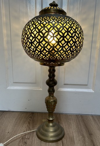 Moorish pierced brass electric - pierced,