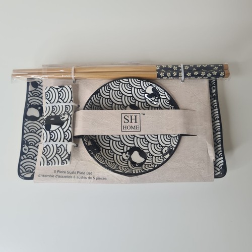 Home ceramic sushi plate - home,