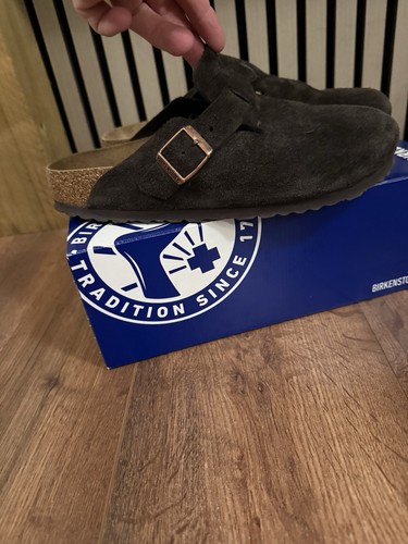 Birkenstock boston brown suede - boston,