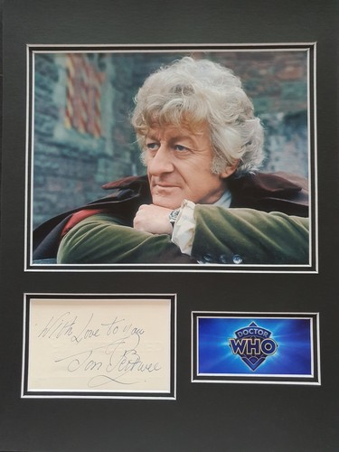 Jon pertwee signed 16x12 - signed,