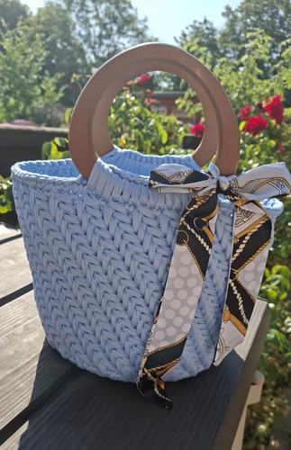 Handmade crocheted handbag - handmade,