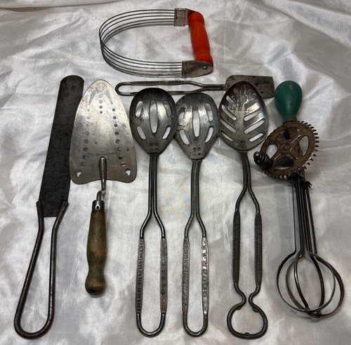 Lot vtg antique kitchen - 8,