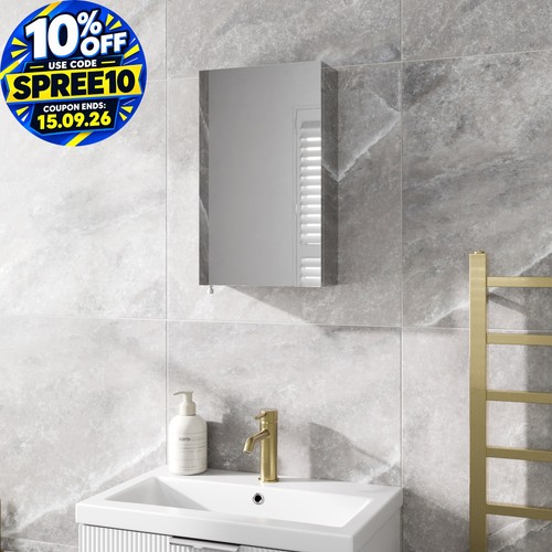 Bathroom mirror cabinet single - bathroom,