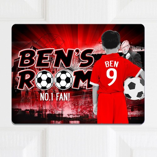Personalised manchester door - personalised,