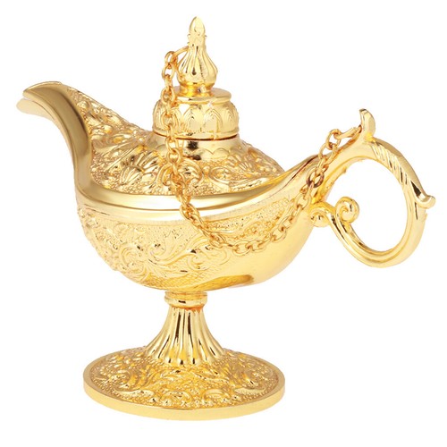 Genie oil lamp - lamp, men