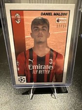2022 Topps Merlin Heritage 97 UCL Daniel Maldini 10/10 AC Milan Last In Print