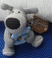 Lovely Small Boofle Bear Holding Letter "G" With Tag