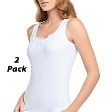 Pack womens ribbed vests - ribbed,