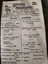 VINTAGE RUGBY LEAGUE PROGRAMME