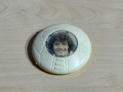 1970s plastic football badge - 1970s,