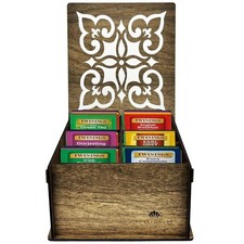 Twinings Tea Bag Sampler Variety with Walnut Wooden Organizer Tea Chest (36 Tea)