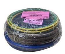 25mm Flexible Double Insulated Meter Tail Pack 3m length brown/blue/earth