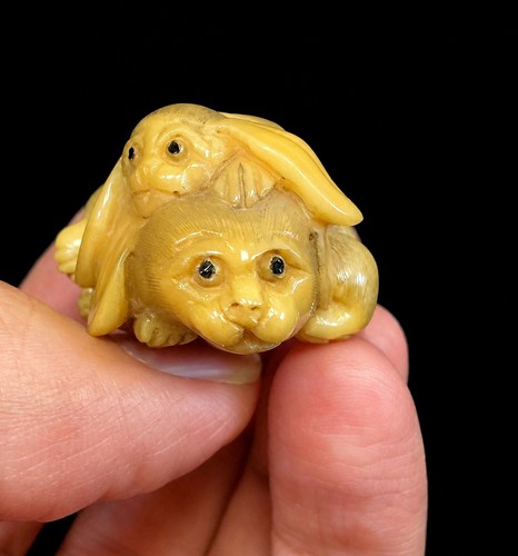 Antique japanese tagua nut - antique,