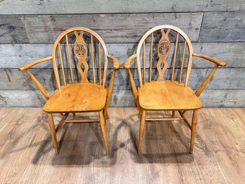 Pair mid century s ercol - century, 60's