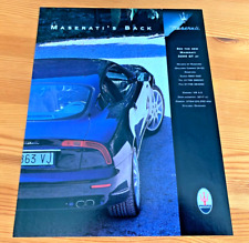 MASERATI 3200 GT 3200GT COUPE FRAMEABLE COLLECTIBLE ORIGINAL CLASSIC CAR ADVERT
