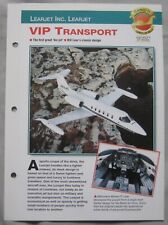 Aircraft of the World Card 11 , Group 8 - Learjet Inc. Learjet VIP Transport