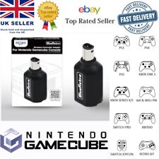 Gamecube Wireless Controller & Wii Bluetooth Receiver Wavebird Blue Retro UK